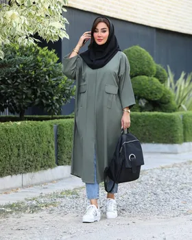 مانتو دانشجویی مدل پرنیان  کد 2047