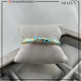 دستبند زنانه بنگل با طرح میناکاری شیک و ظریف کد bg10031