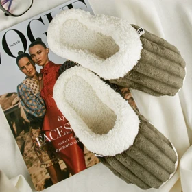 دمپایی پشمی زنانه مدل ws 1099