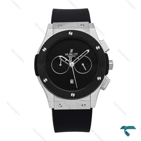 ساعت زنانه سیلور مشکی مهندسی Hublot-6784-G