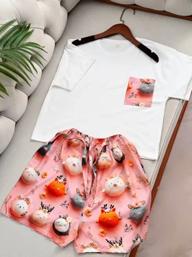 تیشرت شلوارک جیب‌دار 3210