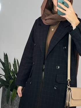 پالتو پشمی آستردار ترنج