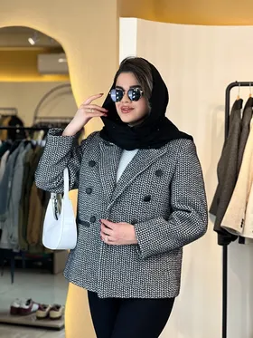 کت لمزور شش دکمه مشکی 120312