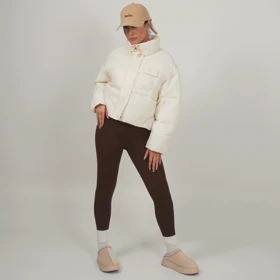 کاپشن جیب دکمه