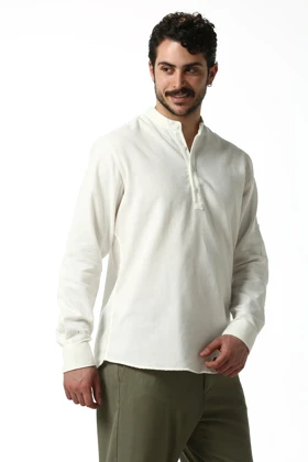 پیراهن یقه قاپک دار مردانه