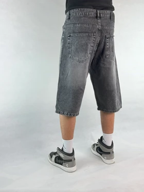 شلوارک جین مردانه ذغالی 169