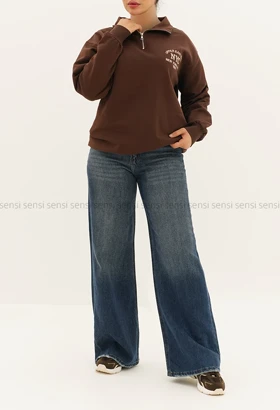 دورس نیم زیپNYCگلدوزی کد1005153