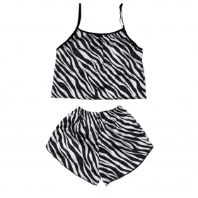 ست تاپ و شلوارک طرح زبرا 231