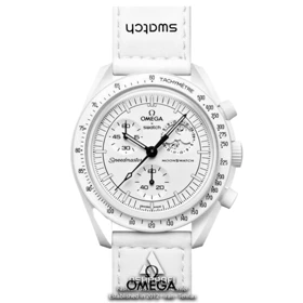 ساعت امگا سواچ سفید Omega x Swatch Speedmaster M00-M2