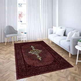 روفرشی کشدار پارچه هازان مخمل ترک طرح سنتی و مدرن برند دفه کد ULNGM 1334