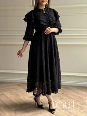 پیراهن گیپور جلو چین