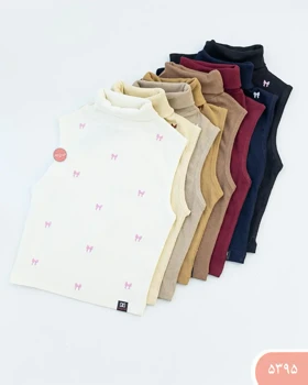 کراپ تاپ یقه اسکی پاپیون 5395