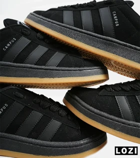 کفش کتانی مردانه مشکی زیر کرم ADIDAS Campus