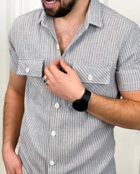 پیراهن کوتاه 041334 ZARA طوسی