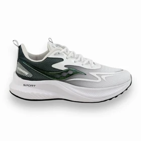 کتانی اسپرت مردانه مدل ساکونی Saucony رنگ سفید سبز