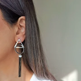 کالکشن گوشواره آویز سیلور استایل طرح‌های مدرن و مرواریدی