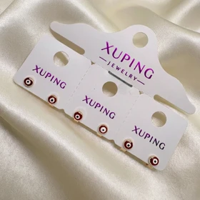 گوشواره ژوپینگ طرح «چشم نظر مینیاتوری» | نگاهی متفاوت با حاشیه زرشکی