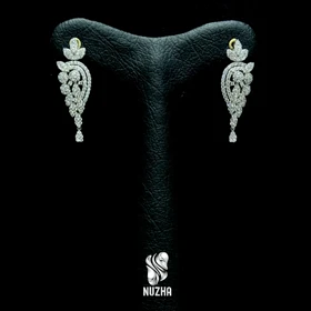 گوشواره جواهری نقره