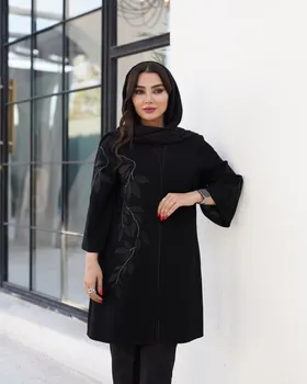 مانتو مدل گلدوزی درختی مدل کارین کد 2674