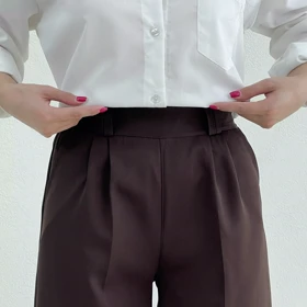 شلوار پارچه ای زنانه کرپ مازراتی