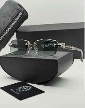 عینک فریم لس کروم هارتز کد 2924 Chrome Hearts (سبز)
