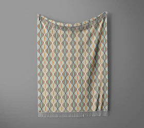 شال مبل ریش دار sofa shawl 117