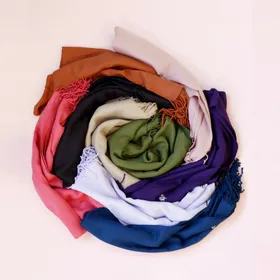 شال ساده کج راه