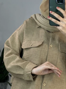 مانتو دکمه دار دریا