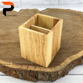 استند همه کاره چوبی مربع لوکس B-595