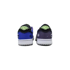 کفش ایرجردن 1 ساق کوتاه وودو آبی Nike Air Jordan 1 Low OG Voodoo