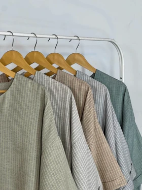 مانتو کفتان بلند لینن الناز 6 کد 2565