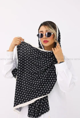 شال طرح دار پلیسه