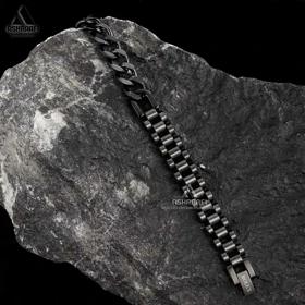 دستبند مشکی رولکس Rolex Bracelet K04