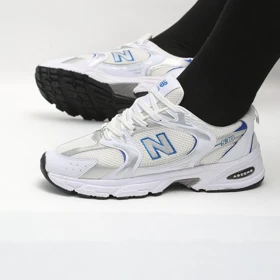 کفش و کتانی مردانه و زنانه مدل نیوبالانس 530 رنگ سفید سرمه ای کد 47248