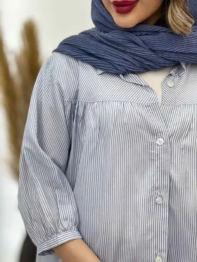 مانتو راه راه جلو چین