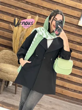 مانتو داکرون آستین حلزونی