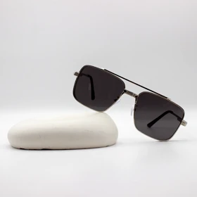 عینک آفتابی لویی ویتون Louis Vuitton مدل S00 (نقره ای / مشکی)