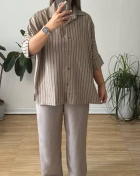 ست مانتو شلوار گلایل 1