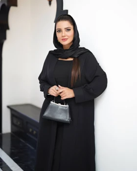 مانتو مجلسی حریر یقه برگردون
