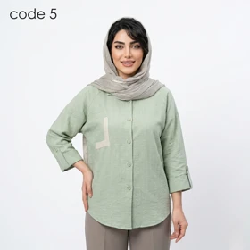 شومیز صوفیا ژاکارد مدل مهدیه علیدسا (کد 5)