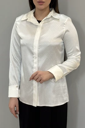 شومیز ساتن طرحدار