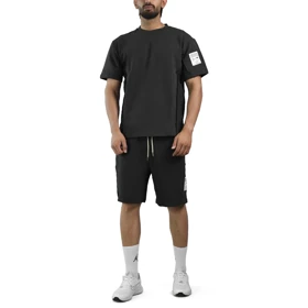 ست تیشرت و شلوارک اسپرت دنیم ور مدل HZ-202 مشکی