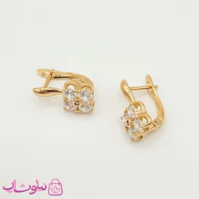 گوشواره دخترانه ژوپینگ مدل گل