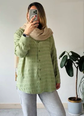 شومیز مانتویی کوک دوزی