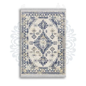 *جدید* فرشینه از جنس پارچه شانل مخمل ترک طرح فانتزی برند دفه کد 1164