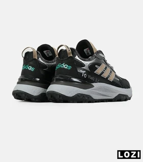 کفش کتانی مردانه و زنانه مشکی طوسی Adidas More Than Speed مدل 7554