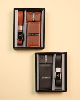 ست سه تکه _کیف پول،کمربند،جاکارتی _ مردانه 0781