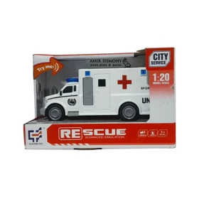 ماشین آمبولانس سفید کششی کد 117-2