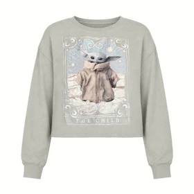 کراپ دورس فانتزی بیبی یودا سبز پاستلی وارداتی برند Starwars سایز 36 تا 42 کد 3365