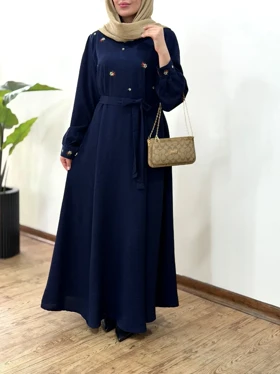 پیراهن مانتویی گلدوزی سوفیا